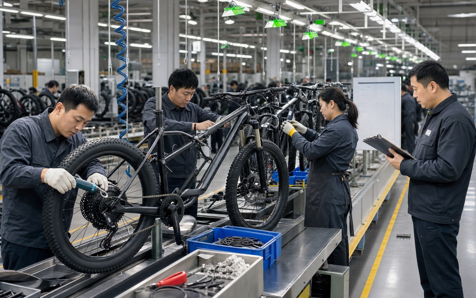 Chinese bicycle production team supporting international OEM projects