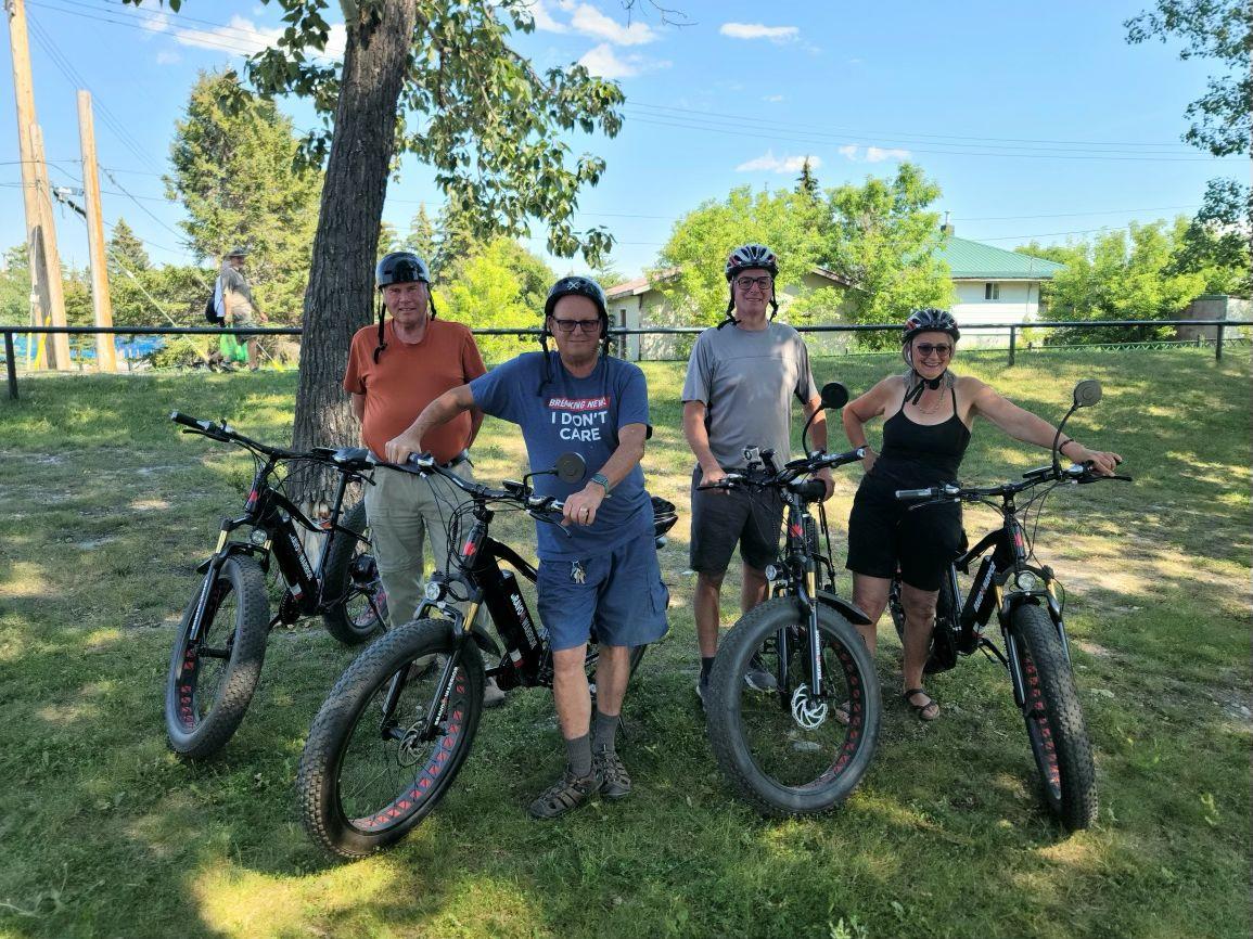 Customer-shared photo from the United States of riders with bicycles outdoors