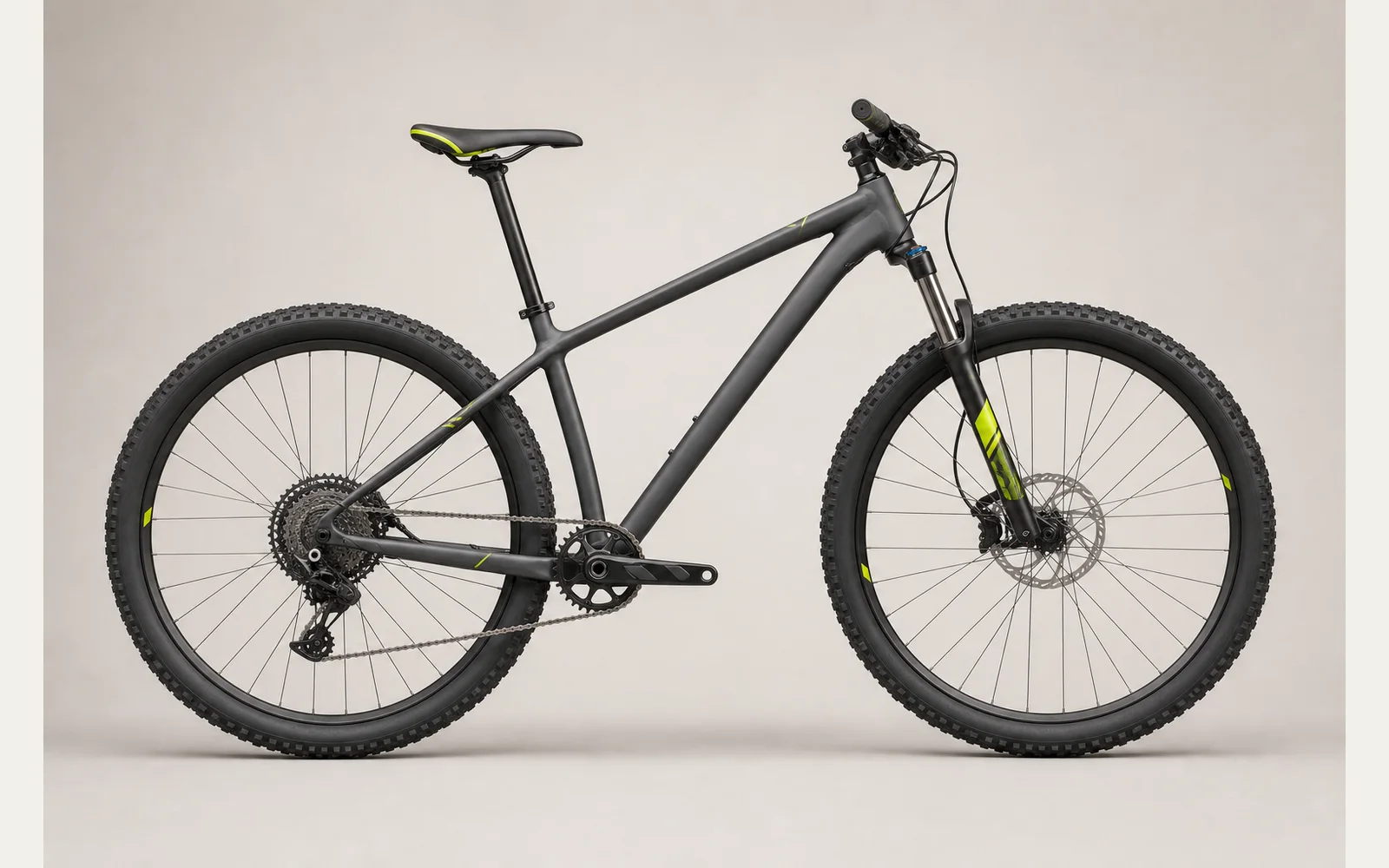 Unbranded hardtail mountain bicycle platform